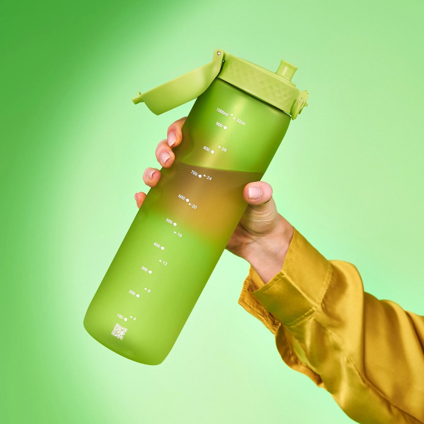 Leak Proof 1 litre Water Bottle, Recyclon™, Green, 1L