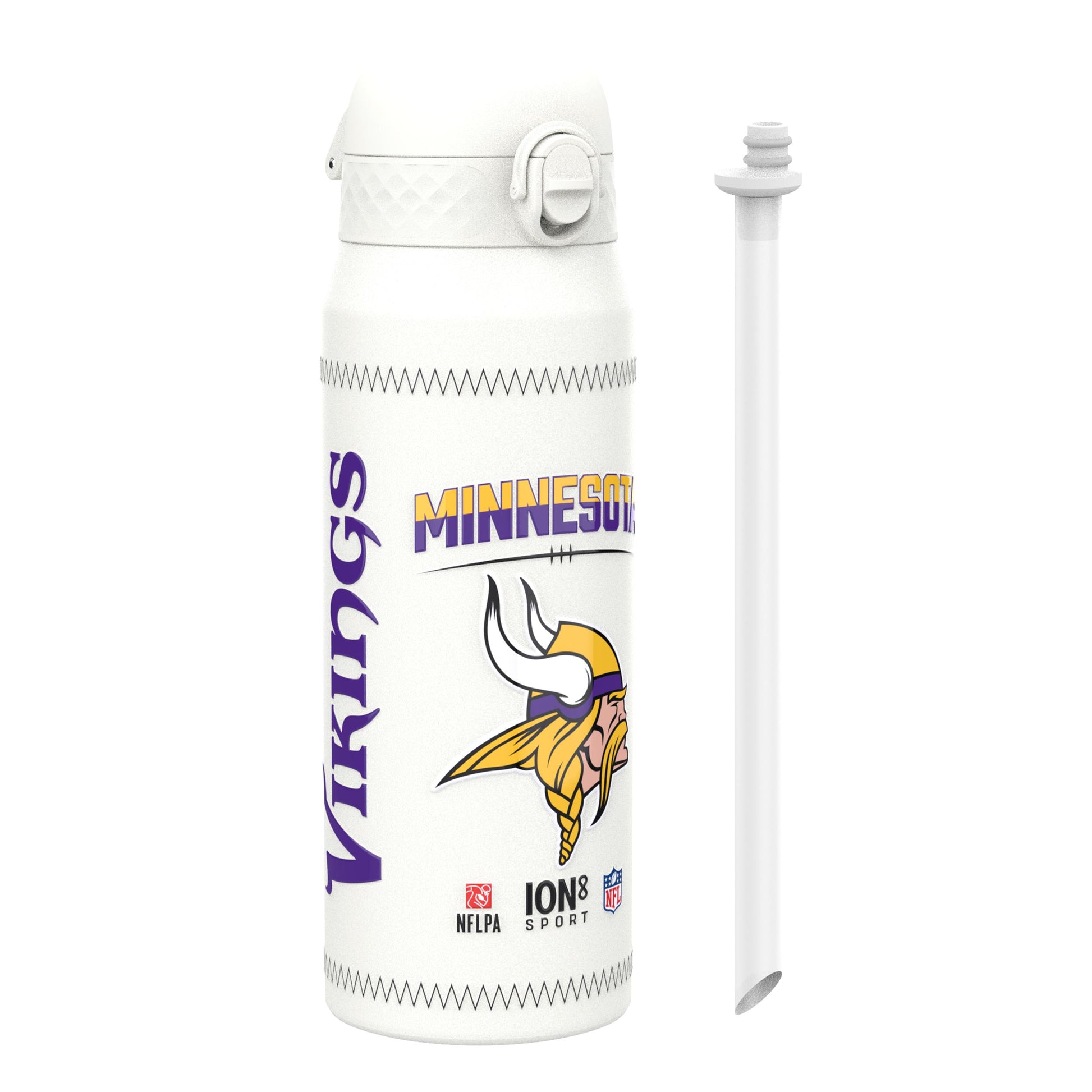 NFL x Ion8 Sports, Insulated Bottle, GameDay Series, Jefferson Vikings, 750ml (24oz)