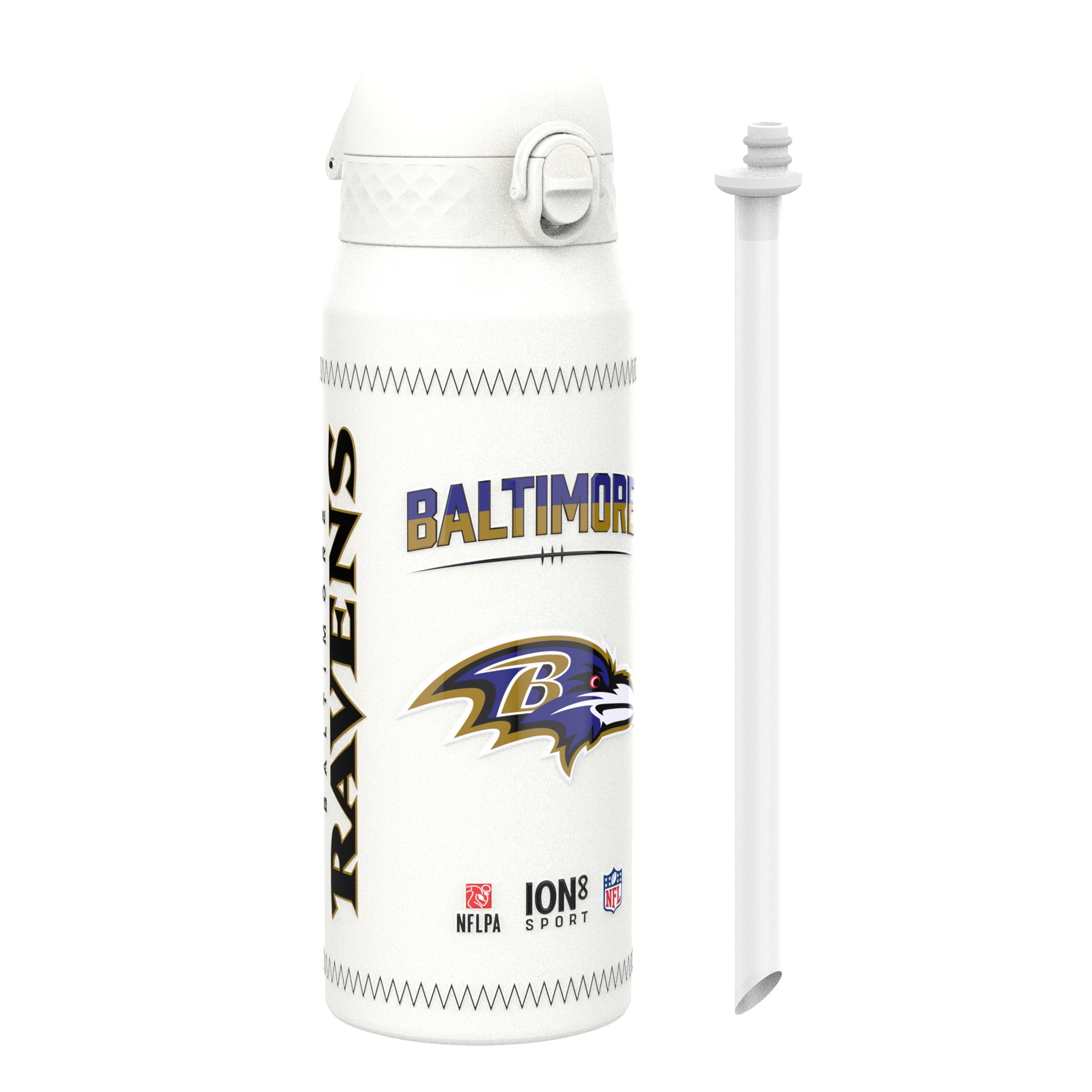 NFL x Ion8 Sports, Insulated Bottle, GameDay Series, Lamar Ravens, 750ml (24oz)