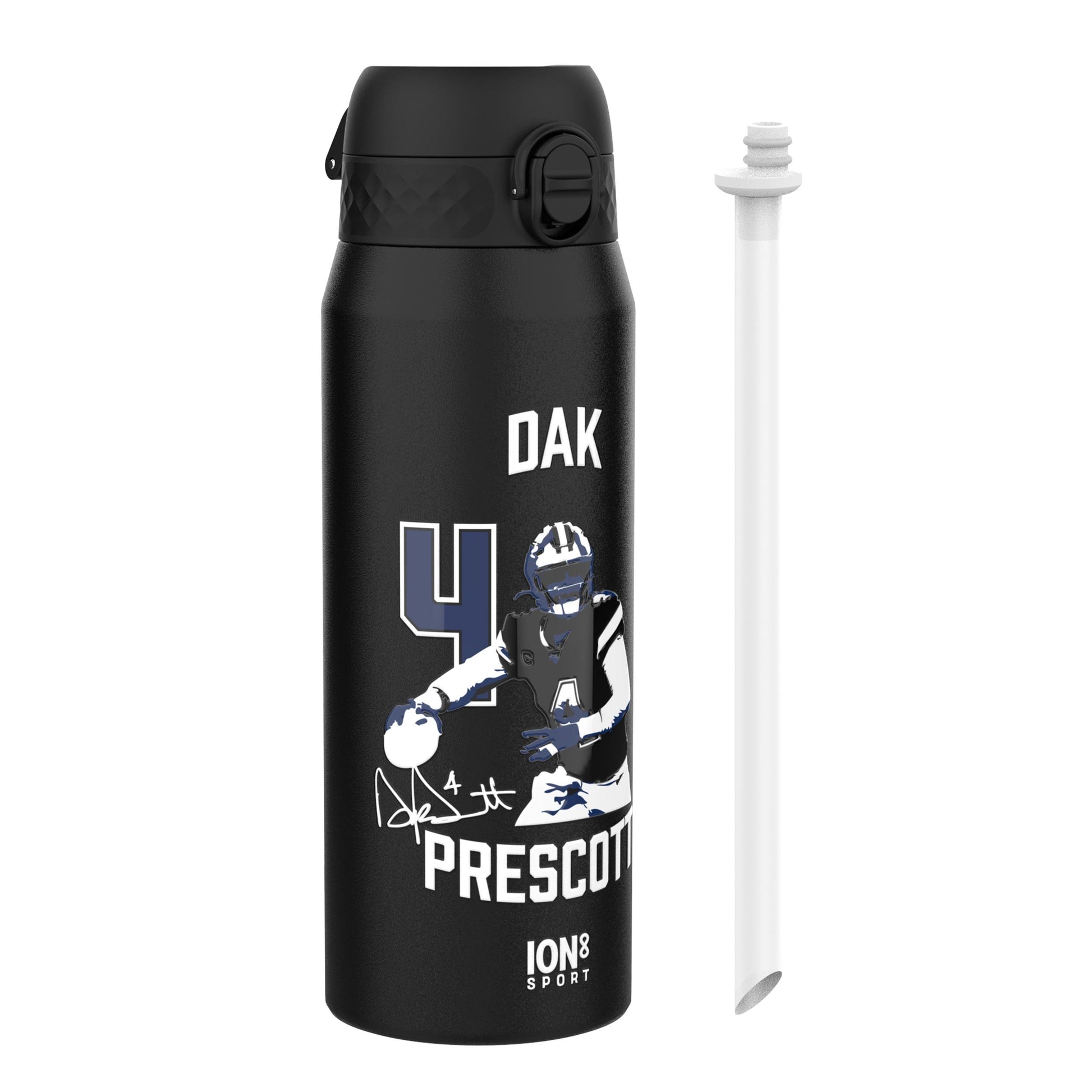 NFL x Ion8 Sports, Insulated Bottle, Locked In Series, Dak Prescott, 750ml (24oz)