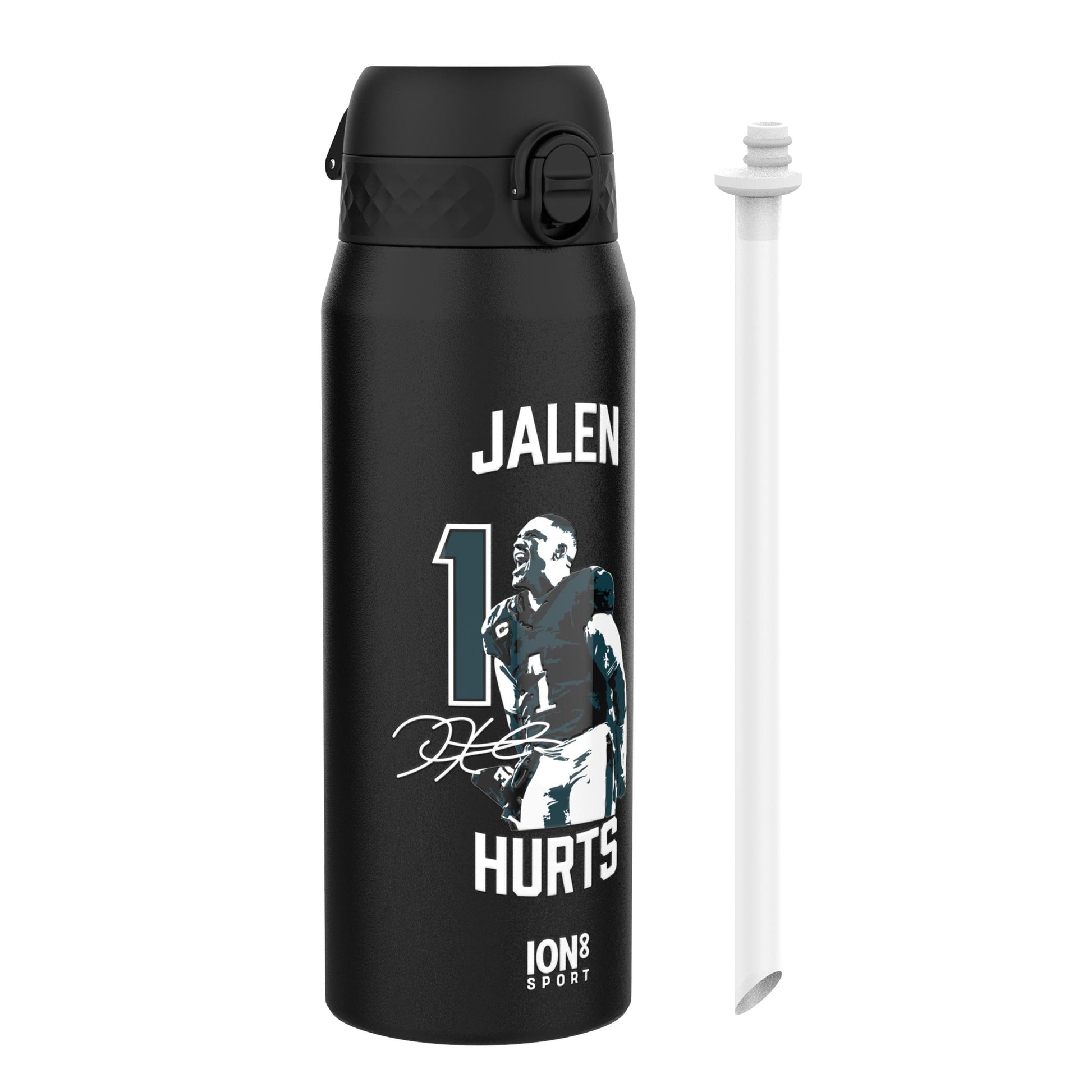 NFL x Ion8 Sports, Insulated Bottle, Locked In Series, Jalen Hurts, 750ml (24oz)