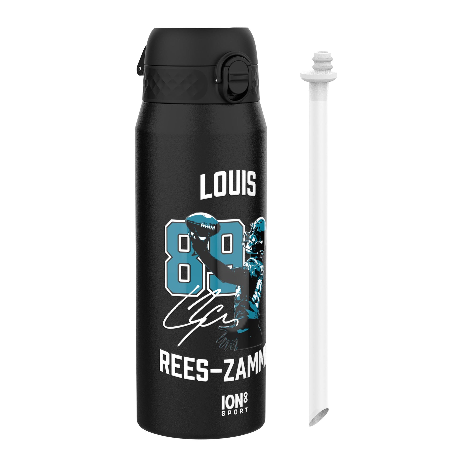 NFL x Ion8 Sports, Insulated Bottle, Locked In Series, Ress-Zammit, 750ml (24oz)