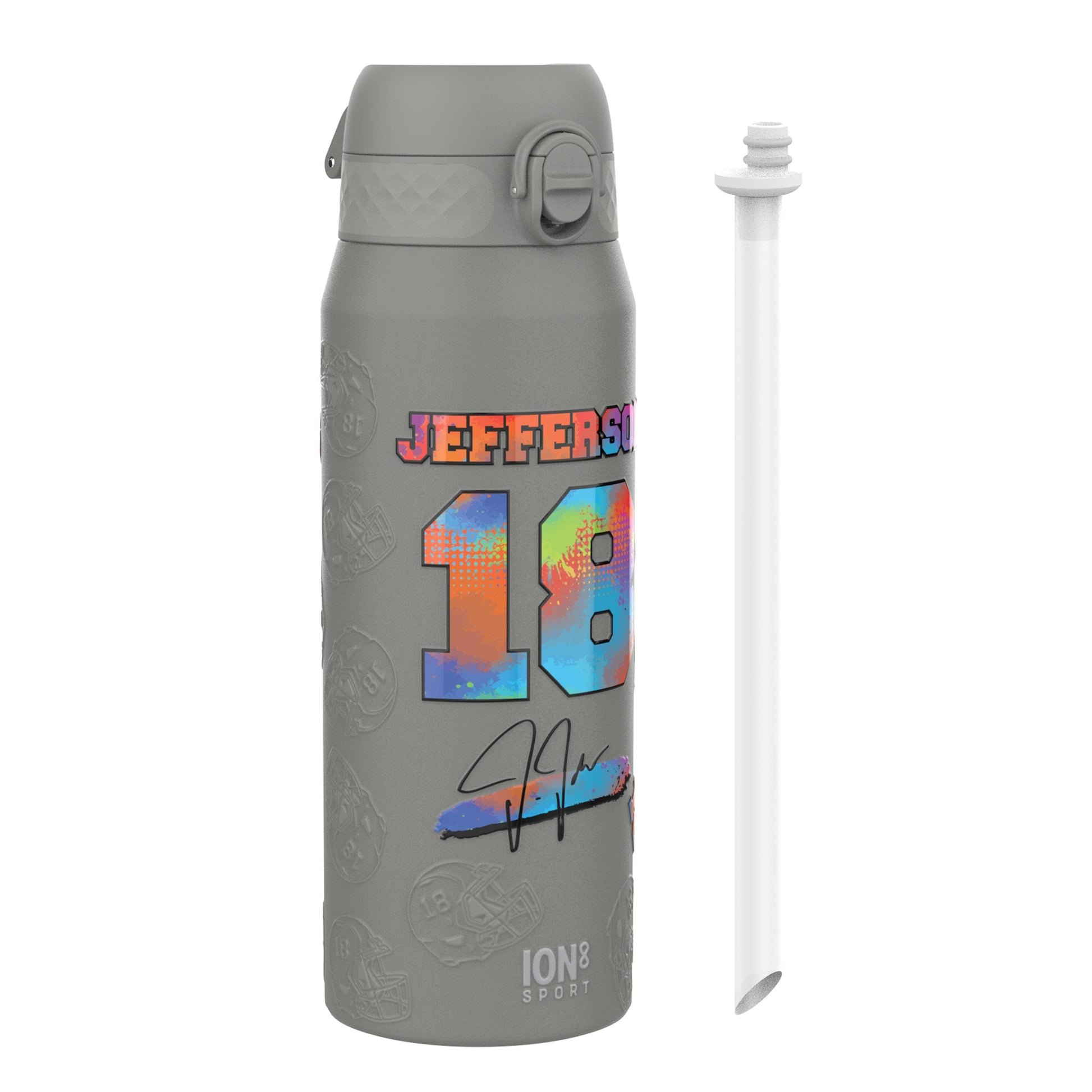 NFL x Ion8 Sports, Insulated Bottle, Signature Series, Justin Jefferson, 750ml (24oz)