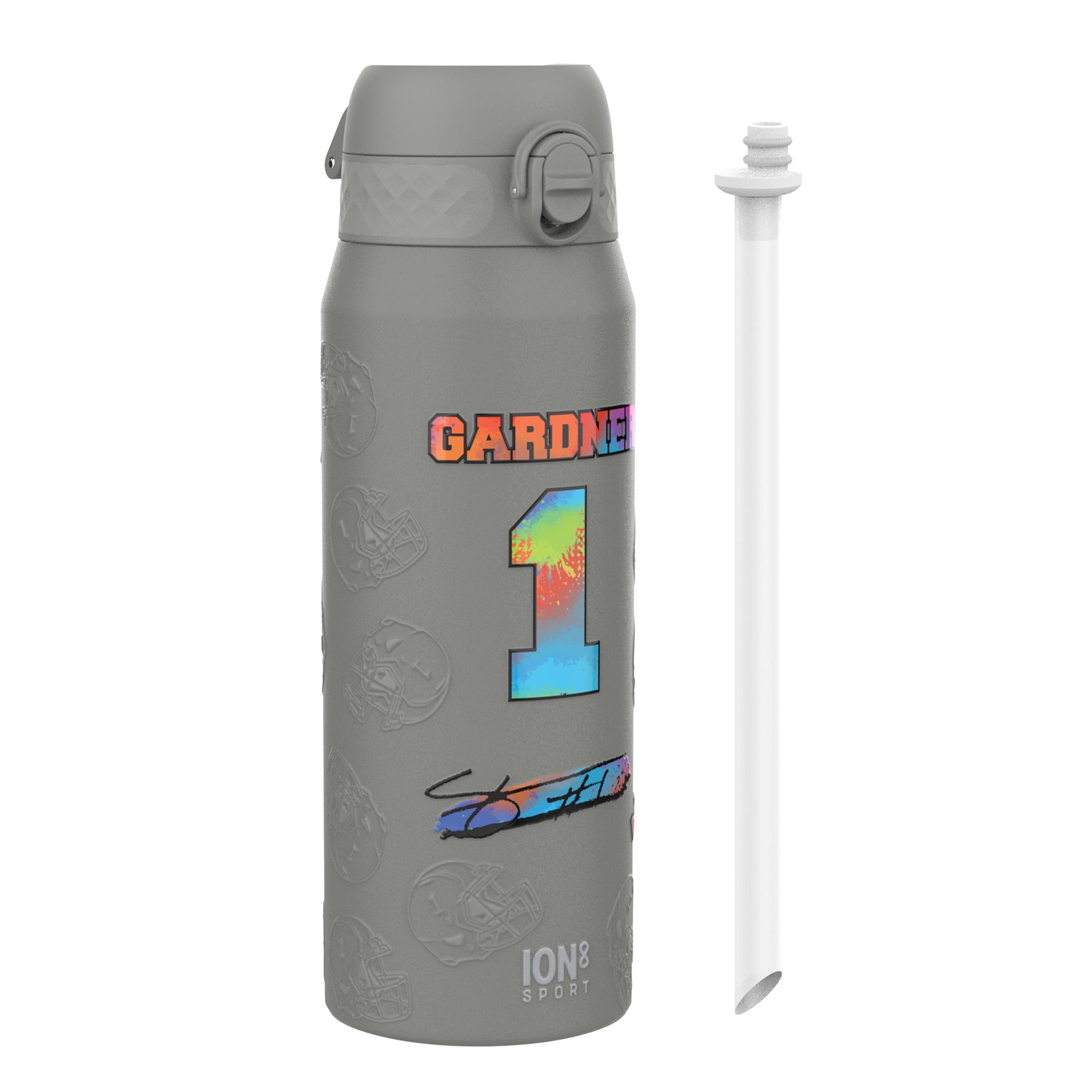 NFL x Ion8 Sports, Insulated Bottle, Signature Series, Sauce Gardner, 750ml (24oz)