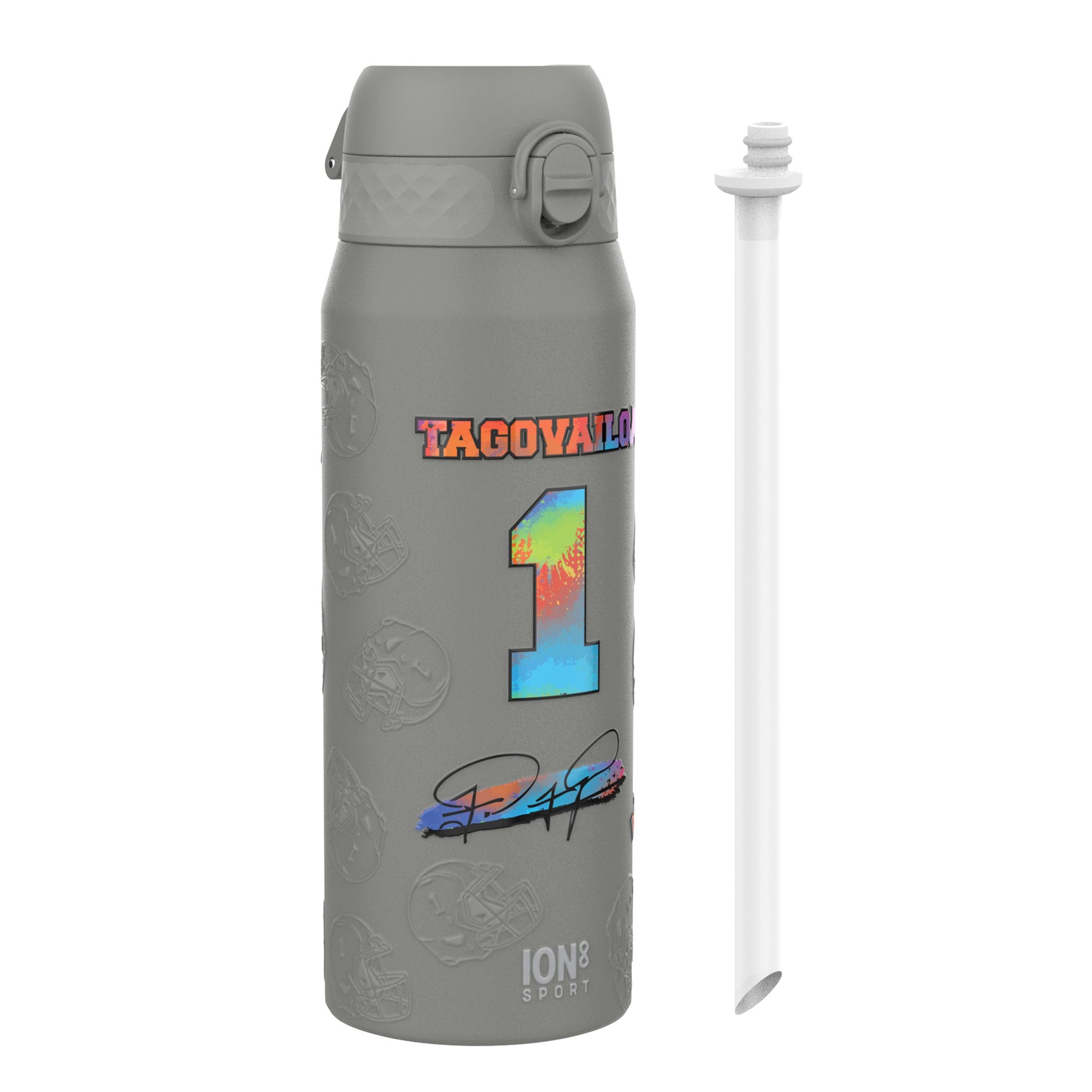 NFL x Ion8 Sports, Insulated Bottle, Signature Series, Tua Tagovailoa, 750ml (24oz)