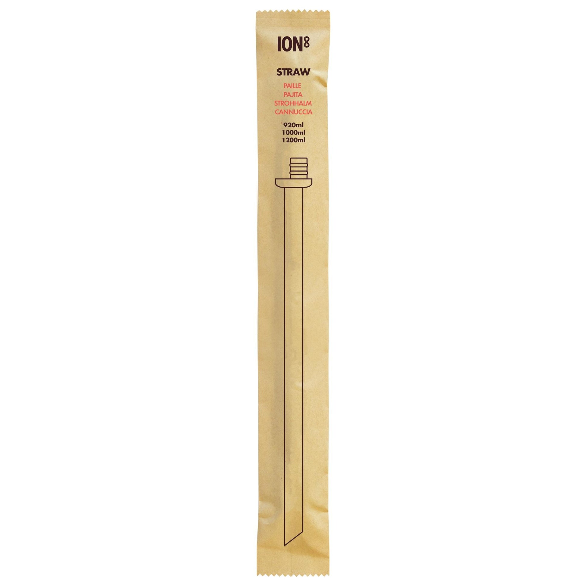 X-Large Straw for 900ml -1200ml ION8 Bottles, Add-on Straw, X-Large
