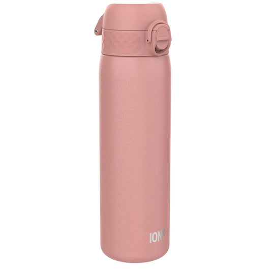 Leak Proof Slim Water Bottle, Stainless Steel, Ash Rose, 600ml (20oz) Ion8