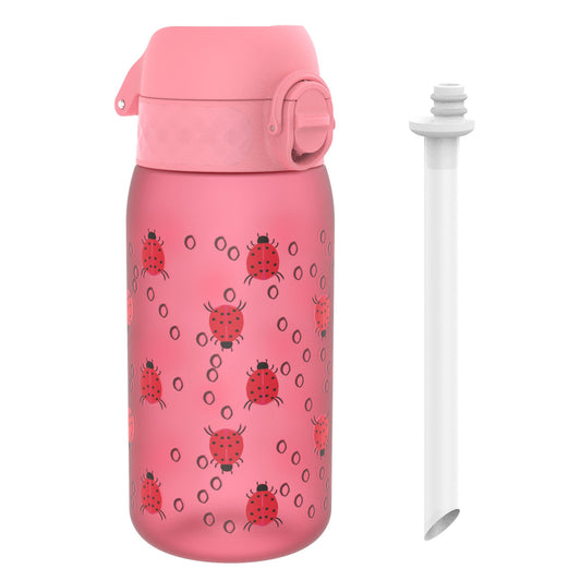 Kids Water Bottle With Straw, Recyclon, Ladybugs, 350ml