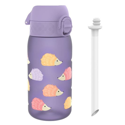 Kids Water Bottle With Straw, Recyclon, Hedgehogs, 350ml