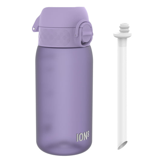 Kids Water Bottle With Straw, Recyclon, Light Purple, 350ml