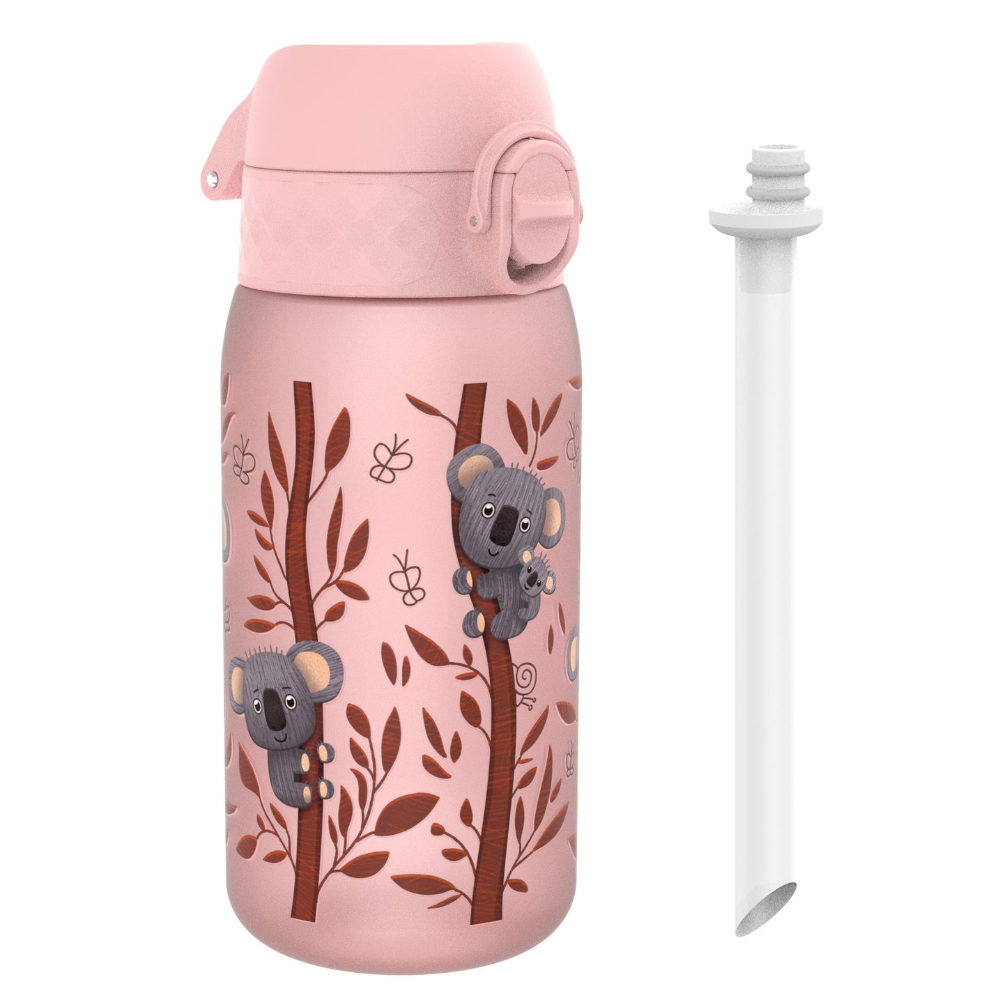 Kids Water Bottle With Straw, Recyclon, Koalas, 350ml