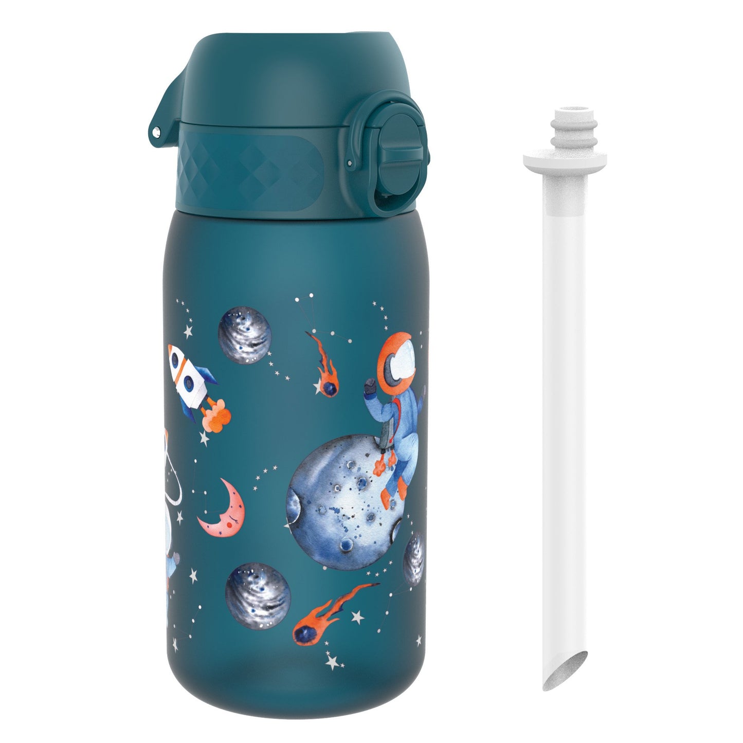 Kids Water Bottle With Straw, Recyclon, Space, 350ml