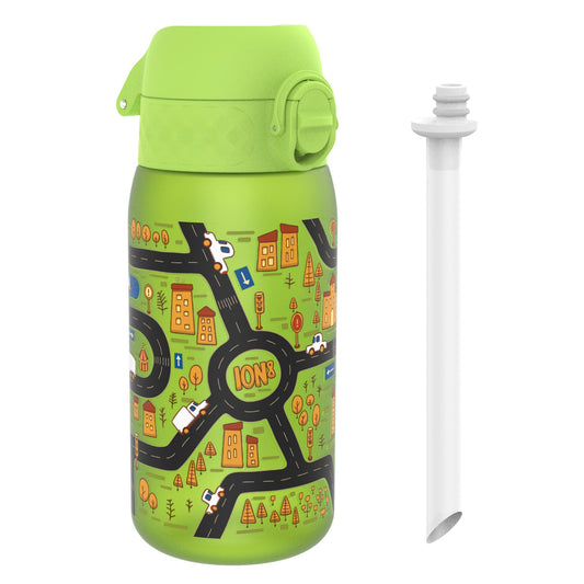 Kids Water Bottle With Straw, Recyclon, Cars, 350ml