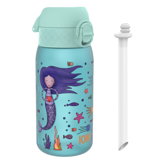 Kids Water Bottle With Straw, Recyclon, Mermaid, 350ml