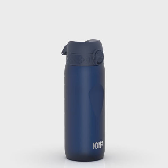 360 Video View of Ion8 Leak Proof Water Bottle, BPA Free, Navy, 750ml (24oz)