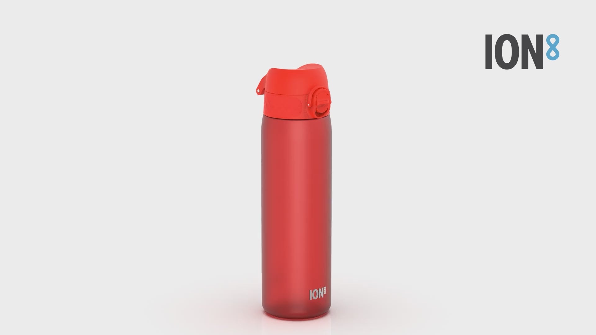 360 Video View of Ion8 Leak Proof Slim Water Bottle, BPA Free, Red, 600ml (20oz)