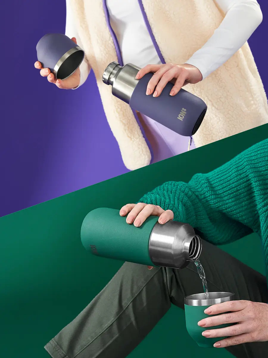 Luma Flask & Cup | Reusable | Eco Friendly | Leak Proof | Ion8 – ION8