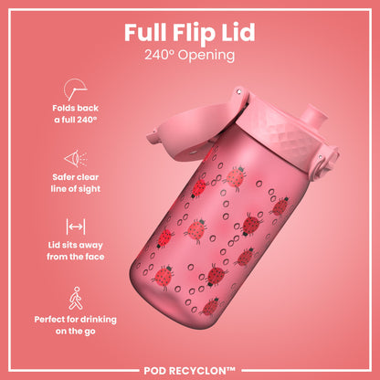 Auslaufsichere Kinderwasserflasche, Recyclon™, Marienkäfer, 350 ml (12 oz)