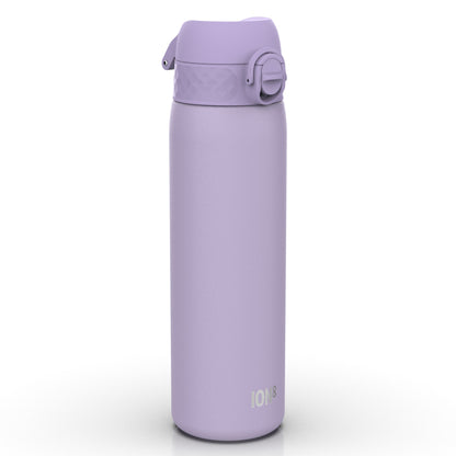 Leak Proof Slim Thermal Steel Water Bottle, Vacuum Insulated, Light Purple, 500ml (17oz)