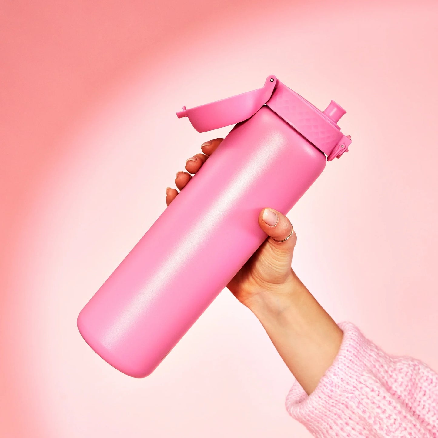 Leak Proof 1 Litre Thermal Water Bottle, Vacuum Insulated, Rose Bloom, 1L