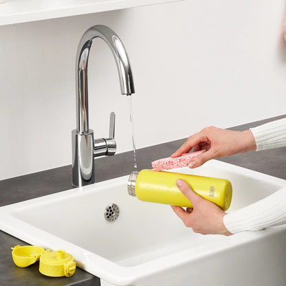 Ion8 Leak Proof Slim Water Bottle, Vacuum Insulated, Yellow, 500ml