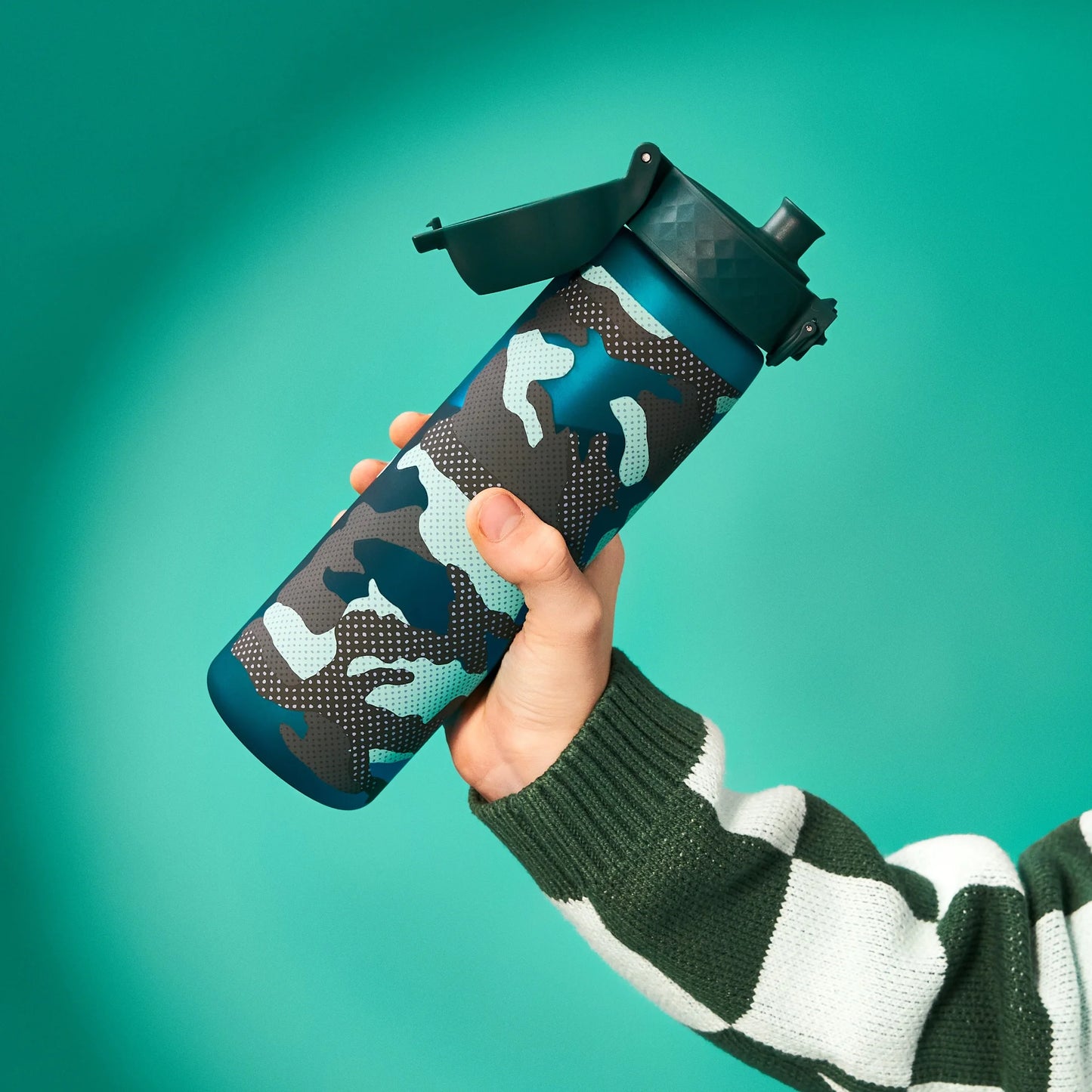 Leak Proof Slim Water Bottle, Recyclon™, Camouflage, 500ml (18oz)