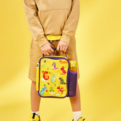 Lunchtasche für Kinder, isoliert, Drachen, mittelgroß