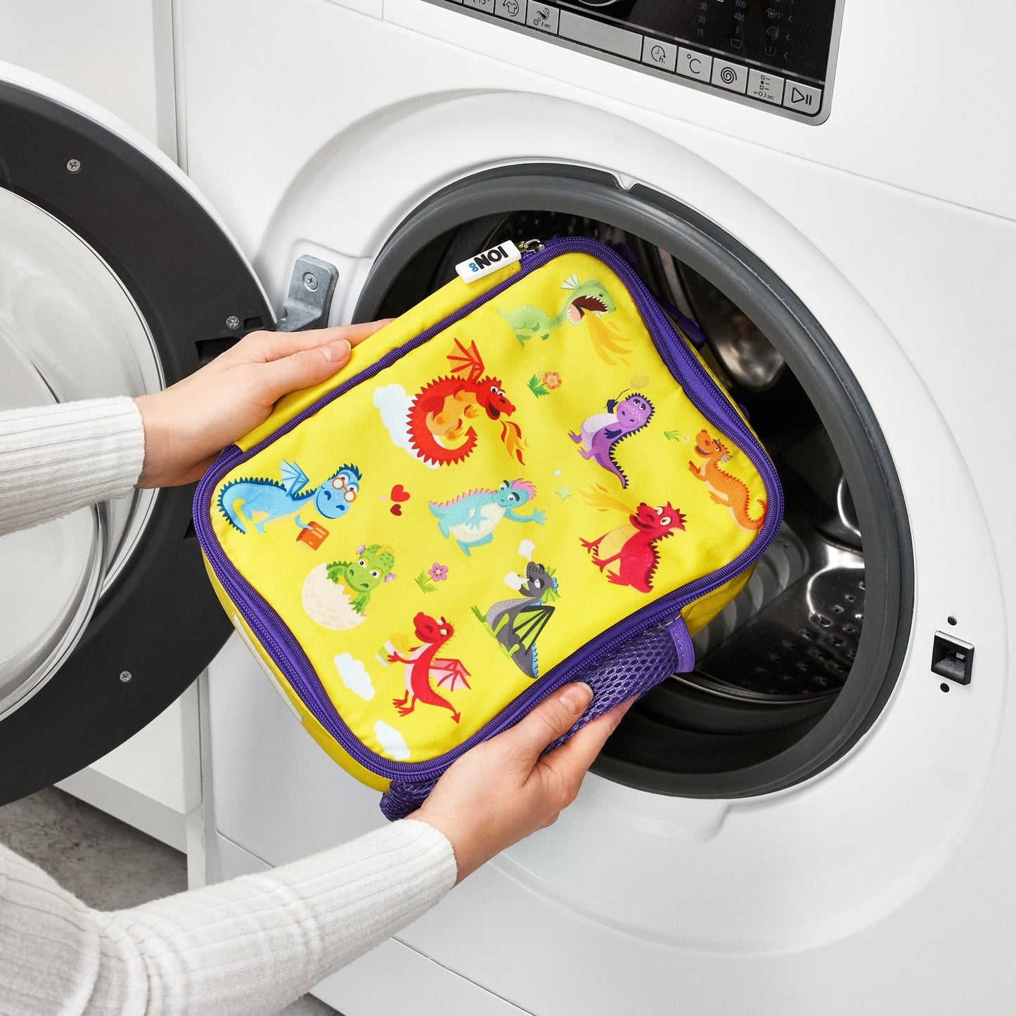 Lunchtasche für Kinder, isoliert, Drachen, mittelgroß