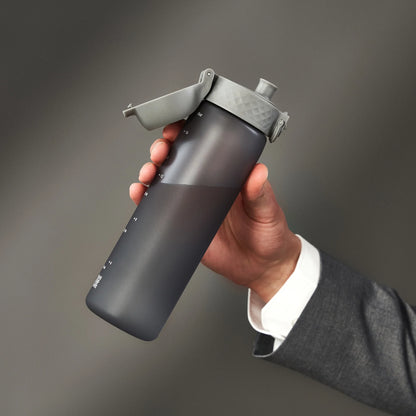 Leak Proof Slim Water Bottle, Recyclon™, Grey, 500ml (18oz)