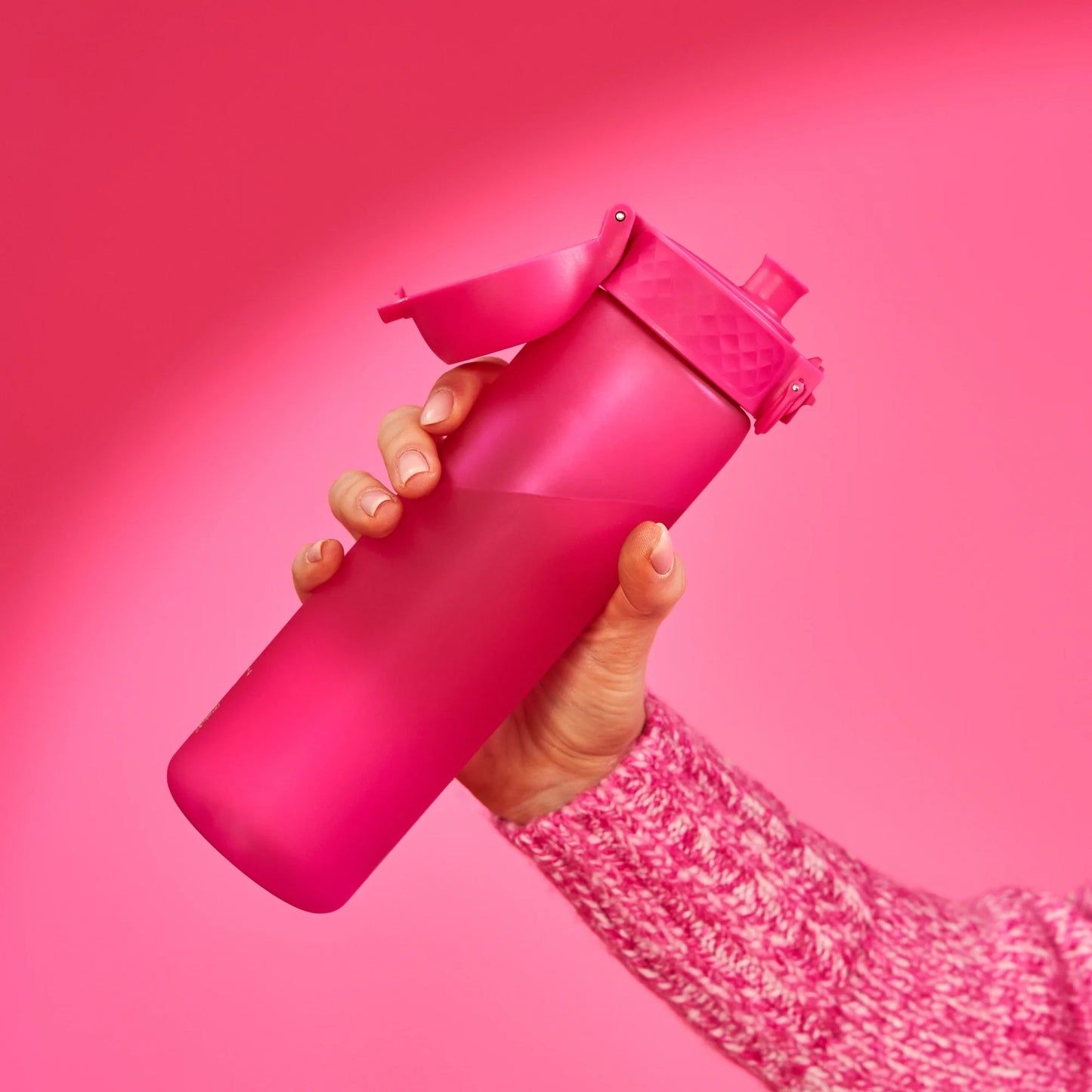 Leak Proof Slim Water Bottle, Recyclon™, Pink, 500ml (18oz)