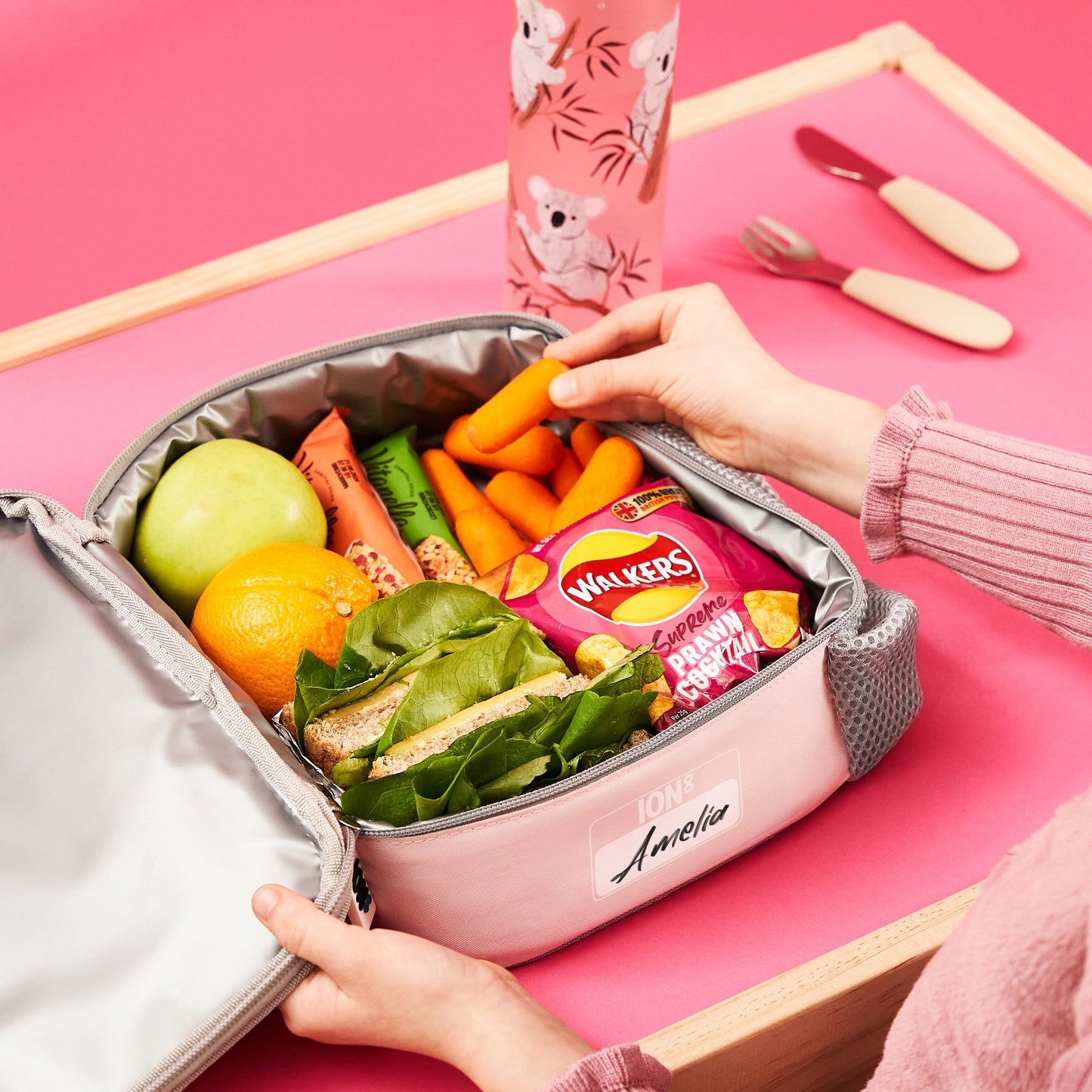 Lunchtasche für Kinder, isoliert, Koala, mittelgroß
