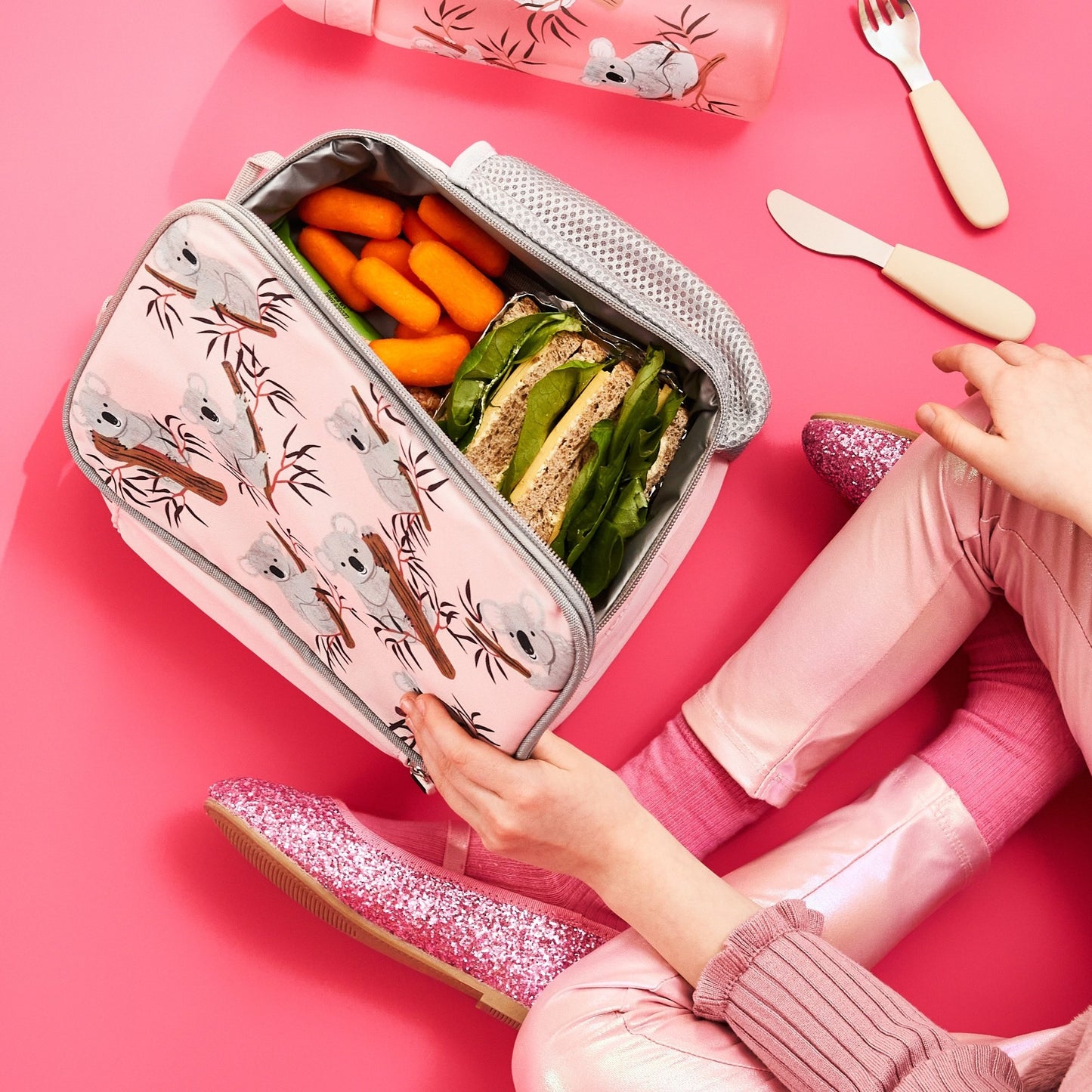 Lunchtasche für Kinder, isoliert, Koala, mittelgroß