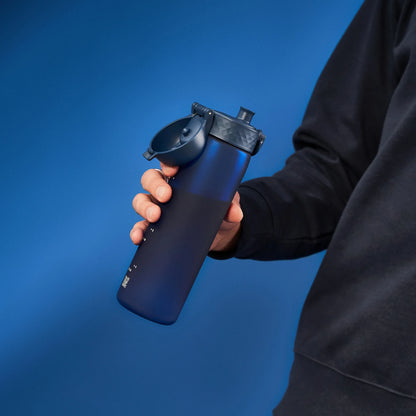 Leak Proof Slim Water Bottle, Recyclon™, Navy, 500ml (18oz)