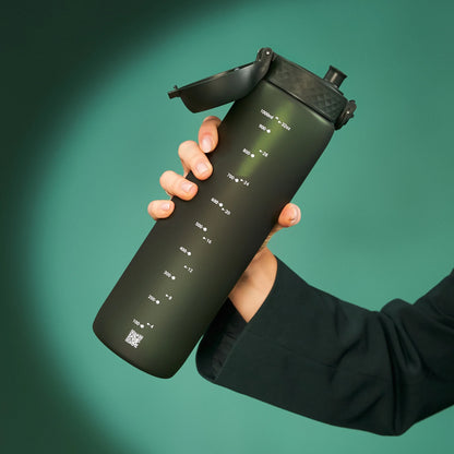 Leak Proof 1 litre Water Bottle, Recyclon™, Dark Green, 1L