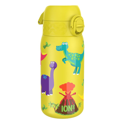 Auslaufsichere Thermo-Wasserflasche aus Stahl, vakuumisoliert, Dinosaurier, 320 ml (11 oz)