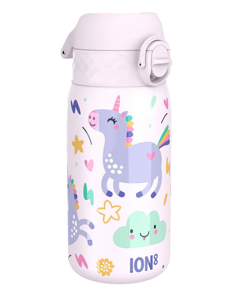 Leak Proof Thermal Steel Water Bottle, Insulated Steel, Unicorns, 320ml (11oz)
