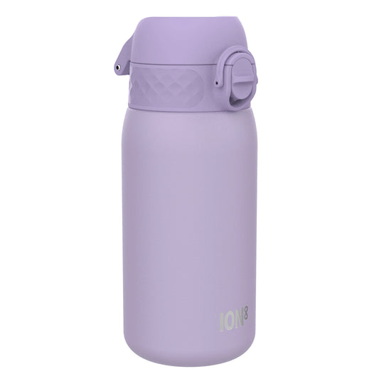 Leak Proof Kids Water Bottle, Stainless Steel, Light Purple, 400ml (13oz)