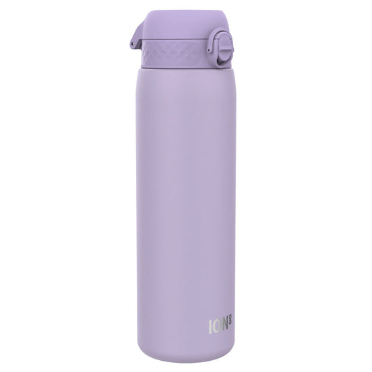 Leak Proof 1 Litre Water Bottle, Stainless Steel, Light Purple, 1L