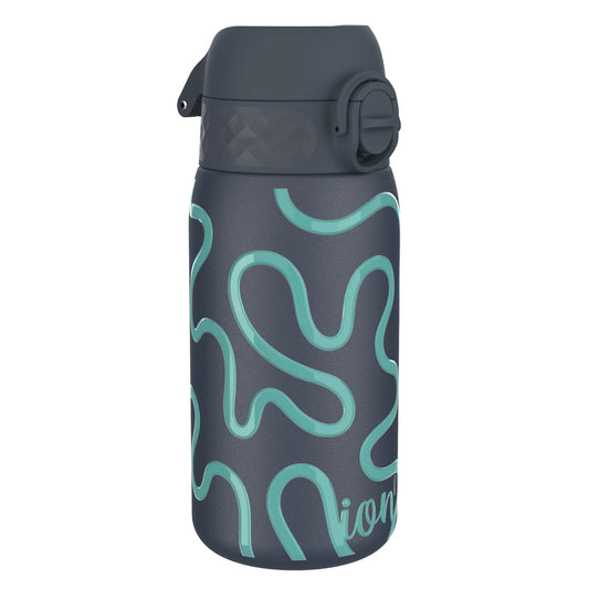 ION8 Leak Proof Thermal Steel Water Bottle, Vacuum Insulated, Squiggly Line, 320ml (11oz)