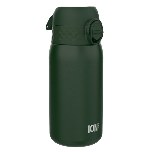ION8 Leak Proof Thermal Steel Water Bottle, Vacuum Insulated, Dark Green, 320ml (11oz)
