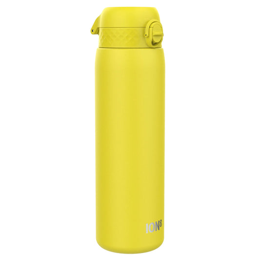 Leak Proof 1 Litre Water Bottle, Stainless Steel, Yellow, 1L