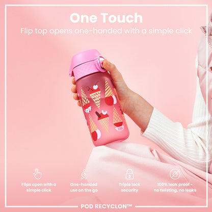 Auslaufsichere Kinderwasserflasche, Recyclon™, Kätzchen, 350 ml (12 oz)