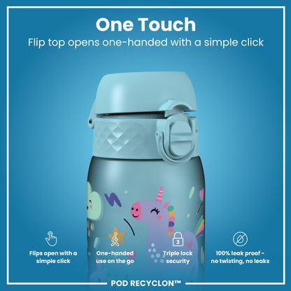 Auslaufsichere Kinderwasserflasche, Recyclon™, Einhörner, 350 ml (12 oz)