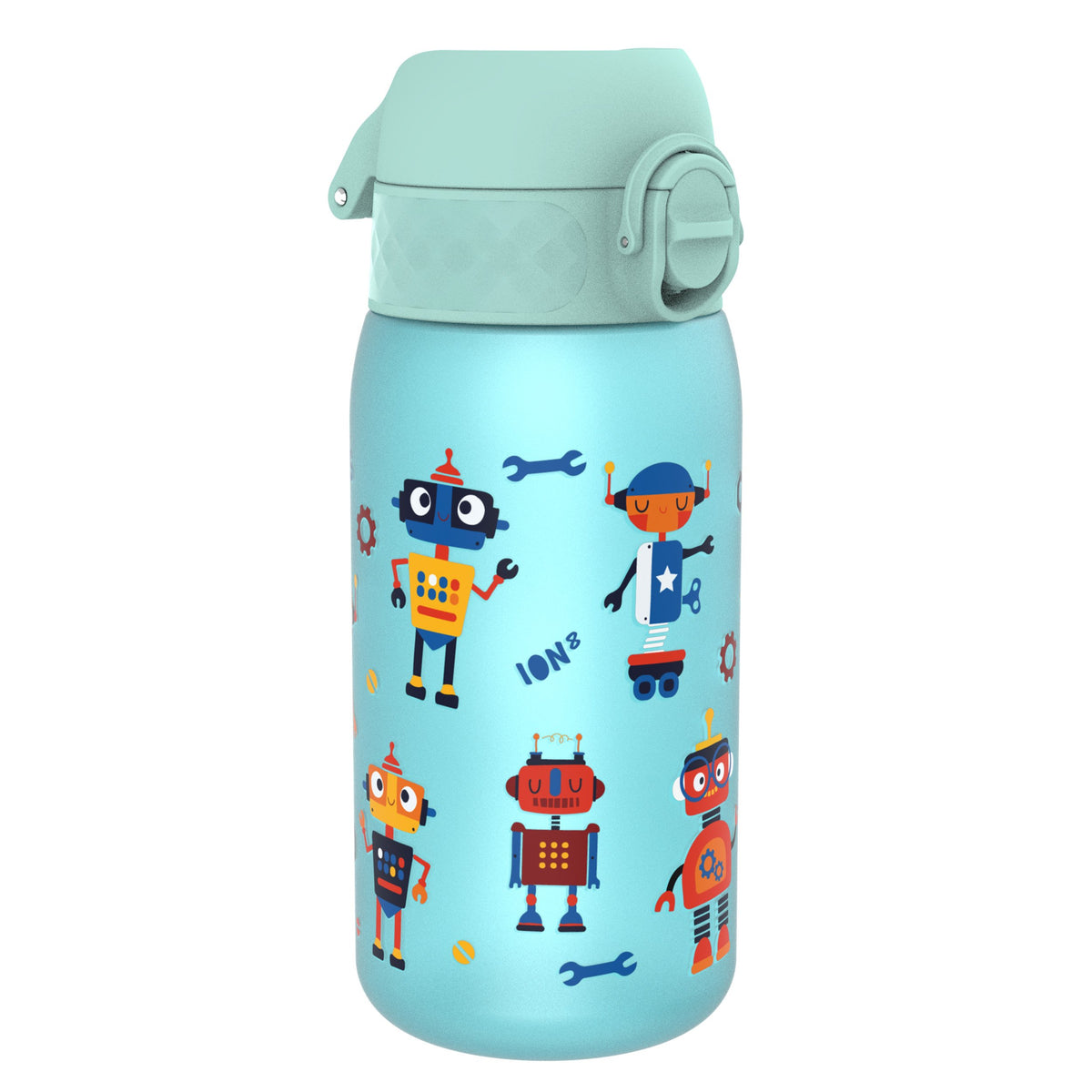Leak Proof Kids Water Bottle, Recyclon, Robots, 350ml (12oz)