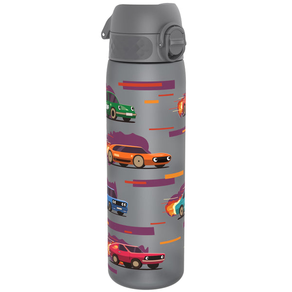 Leak Proof Slim Water Bottle, Recyclon, Sport Cars, 500ml (18oz)
