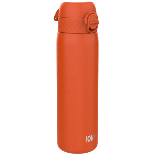 Leak Proof Slim Water Bottle, Stainless Steel, Hearty Orange, 600ml (20oz)