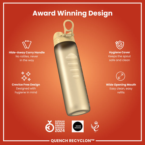 Leak Proof 1 litre Water Bottle, Recyclon, Desert, 1L