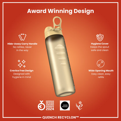 Leak Proof 1 litre Water Bottle, Recyclon, Desert, 1L
