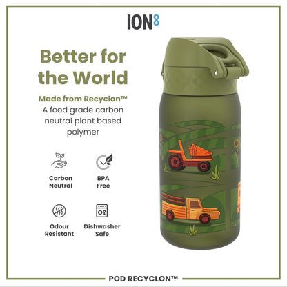 Auslaufsichere Kinderwasserflasche, Recyclon™, Dinosaurier, 350 ml (12 oz)