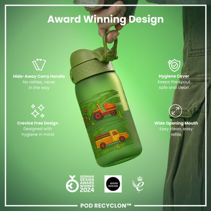 Auslaufsichere Kinderwasserflasche, Recyclon™, Dinosaurier, 350 ml (12 oz)